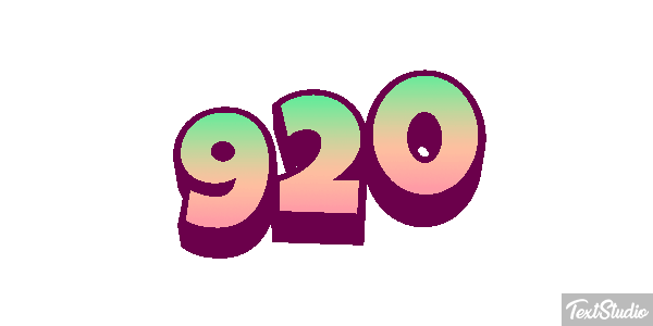 920 Metin efekti