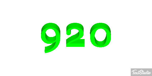 920 Metin efekti