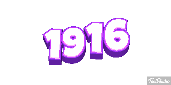 1916 Text effect