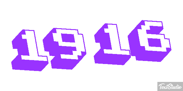 1916 Text effect