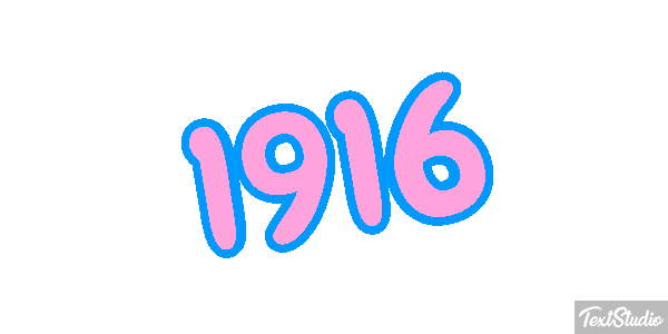 1916 Text effect