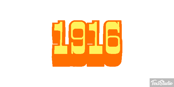 1916 Text effect