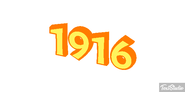 1916 Text effect