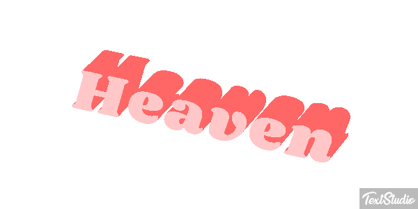 Heaven Efeito do texto