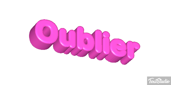 Oublier Effet de texte