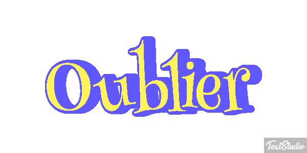 Oublier Effet de texte