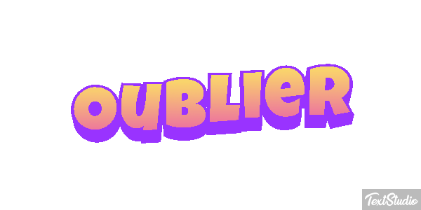 Oublier Effet de texte