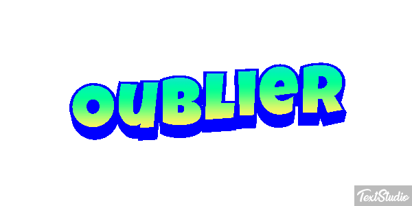 Oublier Effet de texte