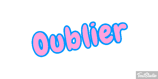 Oublier Effet de texte