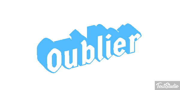 Oublier Effet de texte