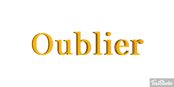 Oublier Effet de texte