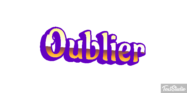 Oublier Effet de texte