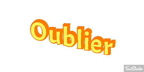Oublier Effet de texte