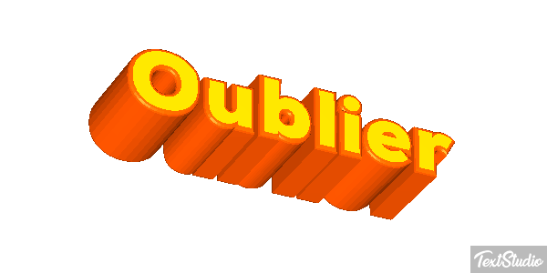Oublier Effet de texte