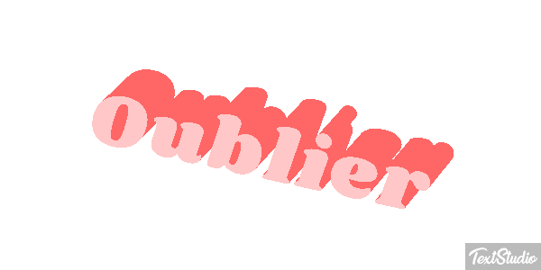 Oublier Effet de texte