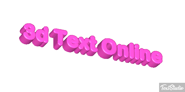 3D Text Online Text effect