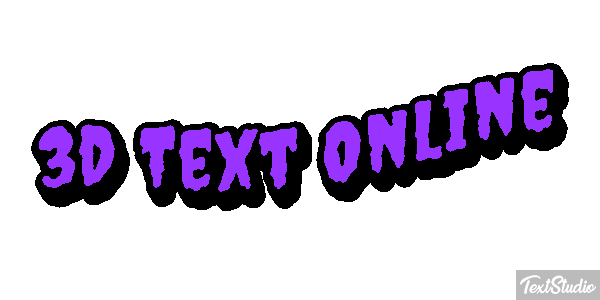 3D Text Online Text effect