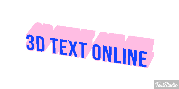 3D Text Online Text effect