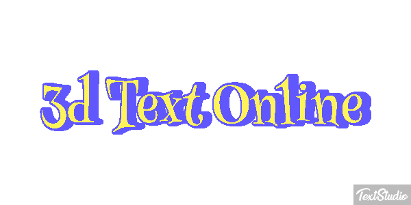 3D Text Online Text effect