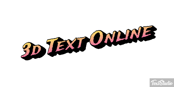 3D Text Online Text effect