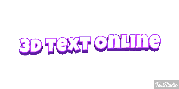 3D Text Online Text effect