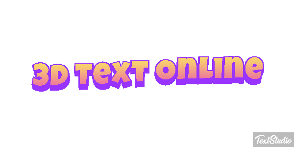 3D Text Online Text effect