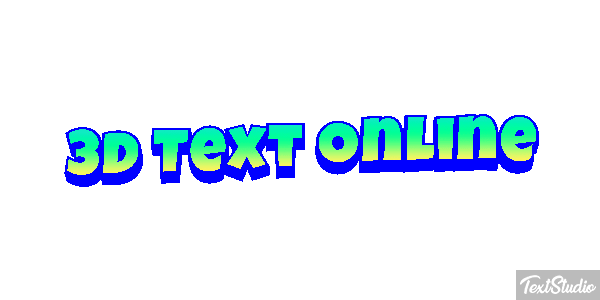 3D Text Online Text effect