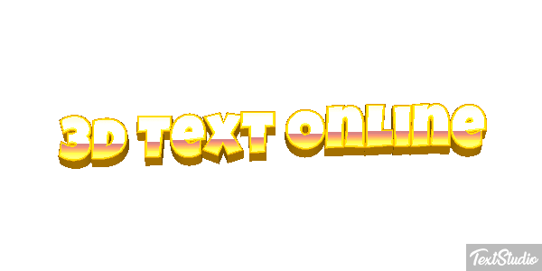 3D Text Online Text effect