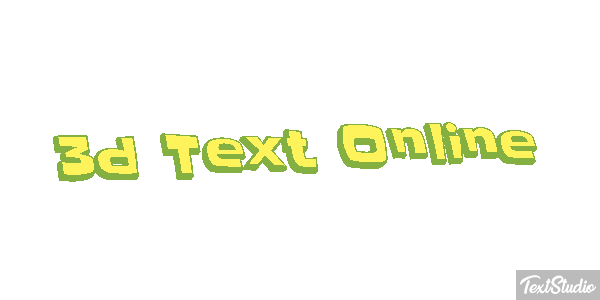 3D Text Online Text effect