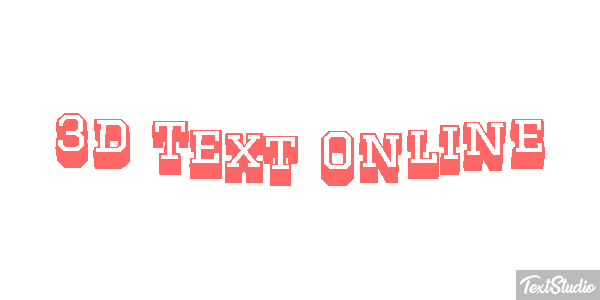 3D Text Online Text effect