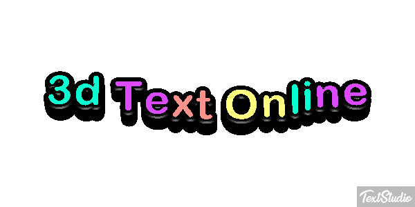 3D Text Online Text effect