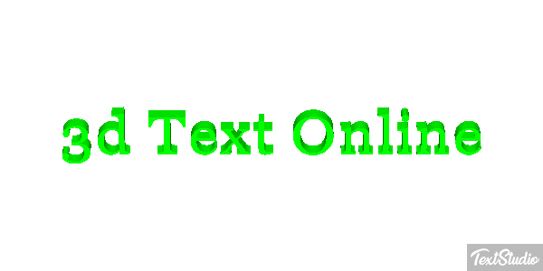 3D Text Online Text effect
