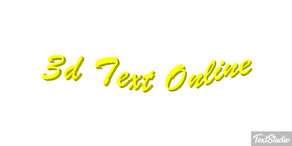 3D Text Online Text effect
