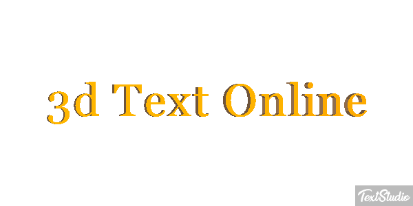 3D Text Online Text effect