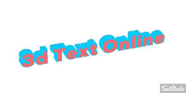 3D Text Online Text effect