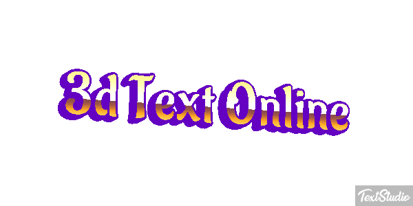 3D Text Online Text effect