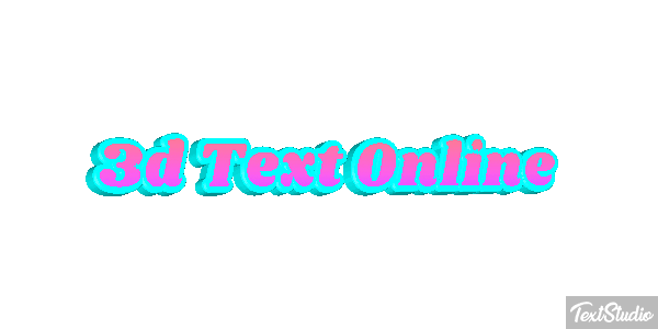 3D Text Online Text effect