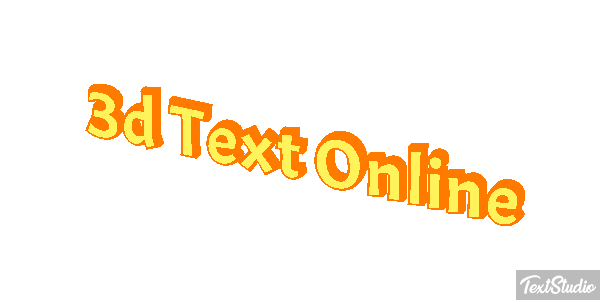 3D Text Online Text effect