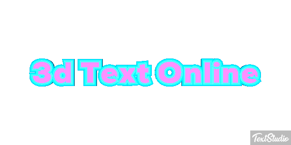 3D Text Online Text effect