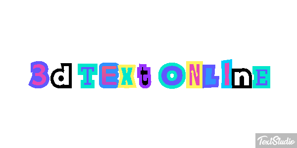 3D Text Online Text effect
