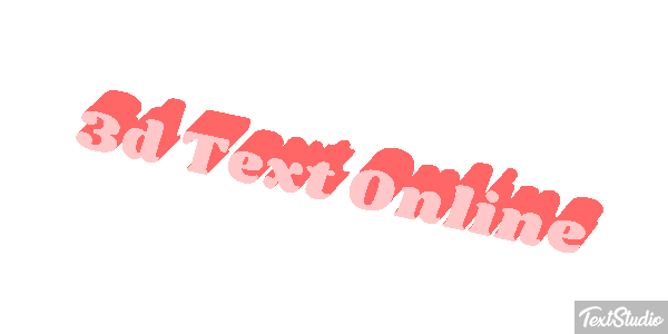 3D Text Online Text effect