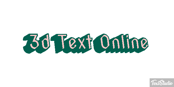 3D Text Online Text effect