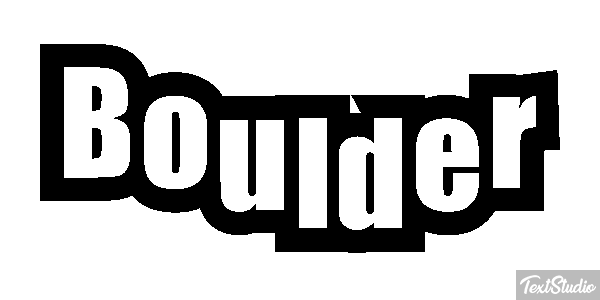 Boulder テキスト効果