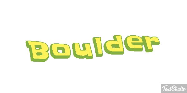 Boulder テキスト効果