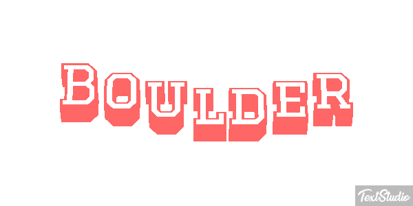 Boulder テキスト効果
