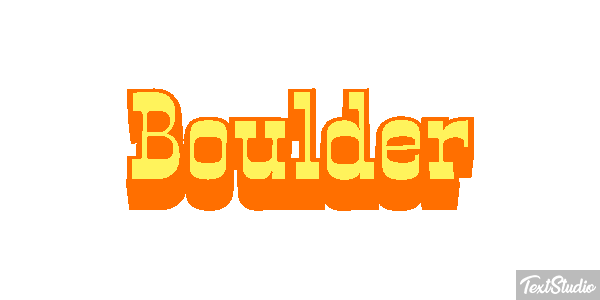 Boulder テキスト効果