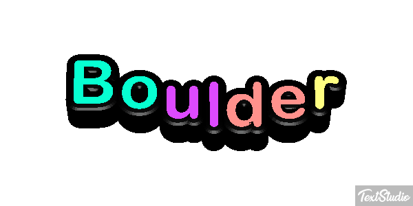 Boulder テキスト効果