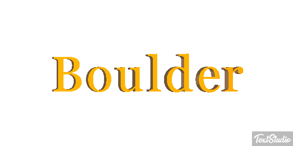 Boulder テキスト効果