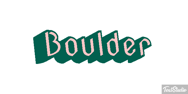 Boulder テキスト効果