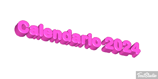 Calendario 2024 Efekt tekstowy